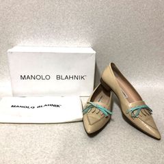MANOLO BLAHNIK バイカラー スリングバック ミュール 35 - メルカリ