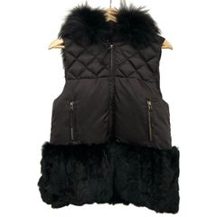 00s vintage fur vest opium y2k ダークウェア - メルカリ