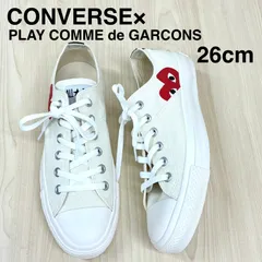 【コンバース×プレイ コムデギャルソン CONVERSE×PLAY COMME de GARCONS】新品未使用品！メンズ オールスターハイカットスニーカー OX-PCDG21 26cmのサムネイル
