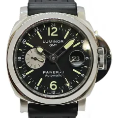 【天白】仕上済 PANERAI パネライ ルミノール GMT 44mm PAM00088 P番 メンズ ブラック SS ラバー 自動巻き 腕時計 男のサムネイル
