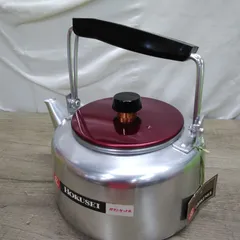 昭和レトロ キッチン用品 アルミ製 ケトル やかん 3.0リットル 未使用品 箱入 X269のサムネイル