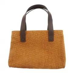 セリーヌ(Celine) セリーヌ ハンドバッグ Cマカダム スウェード ブラウン レディース