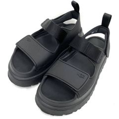 【美品】UGG サンダル ブラック　USサイズ7 JP24cm 美品】UGG サンダル ブラック USサイズ7 JP24cm - メルカリ