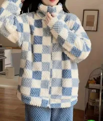 チェックフリース ジップアップ+ズボン セット 新品