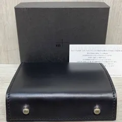 m+ millefoglie Ⅱ CORDOVAN 27 本革 レザー ウォレット 二つ折り エムピウ ミッレフォッリエ コードバン ヌメ革 財布 ブラックのサムネイル