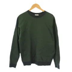 B&Y ユナイテッドアローズ BEAUTY&YOUTH ビューティー&ユース Tシャツ ロンT 長袖 クルーネック ストレッチ 無地 ワンカラー S 緑 グリーン /BB