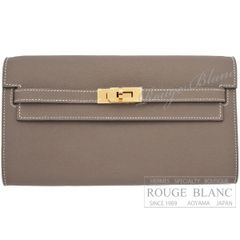 HERMES ケリーウォレット トゥーゴー エトゥープ 新品未使用保護シール 