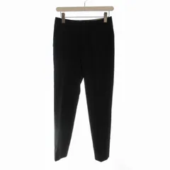 ユナイテッドアローズ UNITED ARROWS W/PU SAXONYスリムパンツ フルレングス 36 黒 ブラック 1514-202-5126 /RO