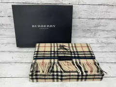 BURBERRY LONDON ひざ掛け／チェック／ウール／ベージュ