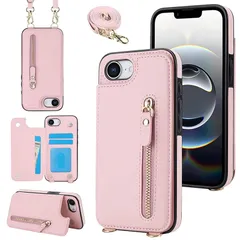 【新品】 Cavor iPhone17e スマホケース肩掛け 首かけ 斜めがけ ショルダー iPhone16e ケース手帳型 iPhone16e ショルダーケースカード収納【RFID機能】iPhone17e財布カバー上質PUレザー【マグネットダブルデザイン 0