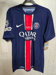 PSG 25-26 ホーム レプリカ CL決勝パッチ クヴァラツへリア サイズS