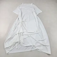 センソユニコ 慈雨 ワンピース レイヤーデザイン 変形 ドレープ アシンメトリー ホワイト 40 L・XL相当のサムネイル
