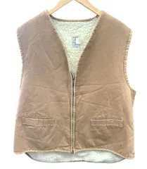 Carhartt (カーハート) ダックベスト 裏地ボア USA製 70S 80S 古着 ビンテージ 6SVL XXLT キャメル メンズ/027のサムネイル