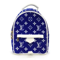ルイ・ヴィトン LOUIS VUITTON バックパック・リュック パームスプリングス MINI M46207 ブルー モノグラムジャガード レザー 【中古】のサムネイル