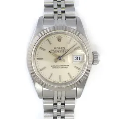 ロレックス Rolex 腕時計 デイトジャスト 69174 X番 1991年 シルバー文字盤 デイト K18WG SS 自動巻き 【OH済み】 【箱・保付き】 【中古】 のサムネイル