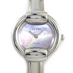 グッチ GUCCI 腕時計 バングルウォッチ ラウンド 1400L ピンクシェル文字盤 SS クオーツアナログ 【中古】のサムネイル