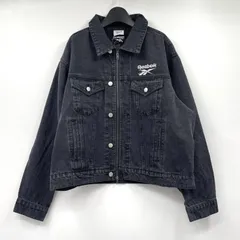 【中古】OPENING ACT×Reebok デニムトラッカージップアップジャケット サイズM ブラック opa251026 オープニングアクト×リーボック[17]