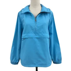 エルエルビーン L.L.BEAN パーカー マウンテン プルオーバー フード ハーフジップ ドロスト 無地 ナイロン 長袖 S 水色 ライトブルーのサムネイル