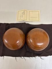 日向特製本蛤碁石と碁笥セット 特製蛤白石・本那智黒石 実用34号