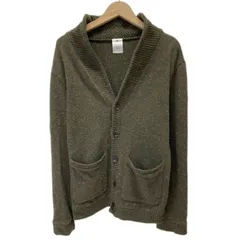【中古】　URBAN RESEARCH DOORS　カーディガンセーター　長袖　ニット　ショールカラー　フルボタン　無地　フロントポケット　日本製　古着　/1585のサムネイル