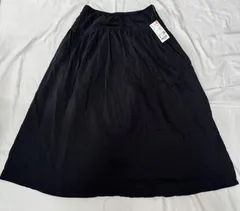 ユニクロ　UNIQLO シアサッカー ボリュームスカート M　　　　*3709