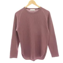 グリーンレーベルリラクシング ユナイテッドアローズ green label relaxing ワッフルカットソー Tシャツ 紫 パープル 長袖 /HN