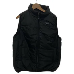 【中古】　OUTDOOR　中綿ベスト　アウター　ハイネック　フルジップ　無地　ワンポイント　オーバーサイズ　古着　/0137のサムネイル
