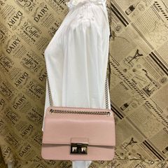 極美品】フルラ ミミ ミニ クロスボディ ショルダーバッグ ピンク