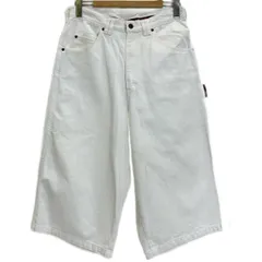 【中古】　DOG TOWN　ハーフパンツ　短パン　ショートパンツ　ボトムス　ジップフライ　カラーデニム　ブランドロゴ　ワッペン　オーバーシルエット　日本製　ストリート　古着　/1930のサムネイル