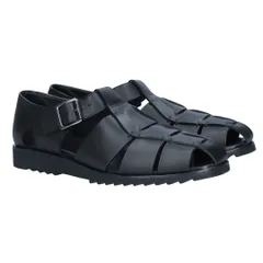 パラブーツ PARABOOT メンズ靴 シューズ 本革サンダル レザーサンダル グルカサンダル フィッシャーマンサンダル PACIFIC パシフィック 1233 ブラック(12 NOIR)のサムネイル