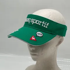 KO4153□le coq sportif ルコック ゴルフ サンバイザー グリーン 55-57ｃｍ コットン