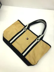 TOMMY HILFIGER トミーフィガー バッグ ハンドバッグ クリーム ×ネイビー ３９㎝×23㎝のサムネイル