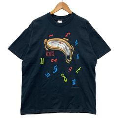 XZ491 90s サルバドールダリ アート Tシャツ USA製 溶ける時計 - メルカリ