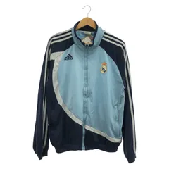 【中古】adidas Real Madrid トラックジャケット M ブルー アディダス レアル マドリード[10]
