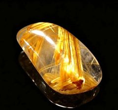 ルチルクォーツ天珠 パーツ貫通穴あり - メルカリ