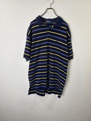 ポロゴルフ ラルフローレン ポロシャツ ボーダー 刺繍ロゴ 日本製 c 