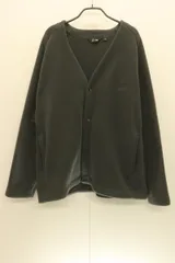 【中古】 UNIQLO メンズカーディガン XL フリースオーバーサイズカーディガン UNIQLO x NEEDLES XL グレー 灰
