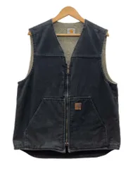 タイム セール開催中 ◼️Carhartt ブラック フード付きダックベスト
