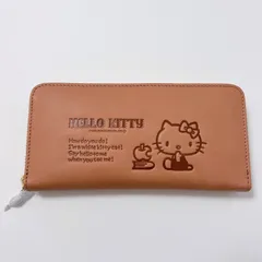 廃盤 未使用品 HELLO KITTY ハローキティ NO.87060 本革 牛革  長財布  ブラウン 茶色 多機能のサムネイル