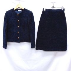 美品】イタリヤ セットアップ ジャケット スカート コーデュロイ 金 