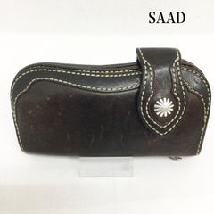 SAAD バイカーズウォレット ロングウォレット コンチョ 編み込み