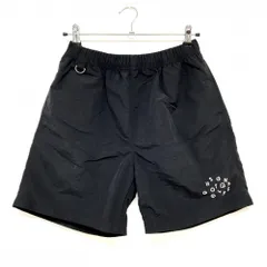 【超美品】ゴーストゴルフギャング ハーフパンツ 黒 ナイロン ウエストゴム メンズ M ゴルフウェア GHOST GOLF GANG