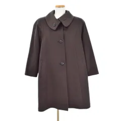 ミアカーナ Mia Carna ステンカラーコート ロング カシミヤ 5 茶 ブラウン ■ECC004