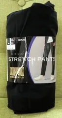 【新品未使用品】GUNZE　メンズストレッチパンツ　Lサイズ　ブラックのサムネイル