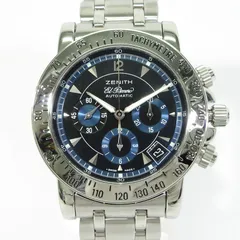 【三重本店】 中古 ZENITH | ゼニス 01/02.0461.400 RAINBOW EL PRIMERO レインボー エル・プリメロ 腕時計 クロノグラフ 多針アナログ表示 自動巻き ブラック×ブルー系×シルバー 【132】のサムネイル