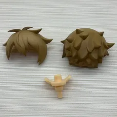 現状品　ねんどろいど レトルト　ゲーム実況者　髪パーツ　ヘアパーツ　茶髪　ブラウンヘア　男の子　写真にあるもののみ　バラ売り不可