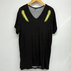 【アンドゥムルメステール　ANN DEMEULEMEESTER】メンズ 半袖レーヨンカットソー 星柄 XXS ブラックのサムネイル