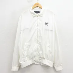 L/古着 ラルフローレン ポロゴルフ 長袖 ブランド ナイロン ジャケット メンズ 90年代 90s ワンポイントロゴ 白 26apr10のサムネイル