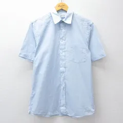 M/古着 アロー 半袖 シャツ メンズ 90年代 90s USA製 薄紺 26apr10のサムネイル