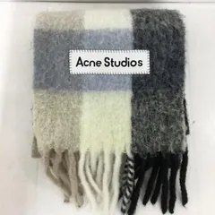 Acne Studios アクネストゥディオズ マフラー フリンジ チェック モヘア混